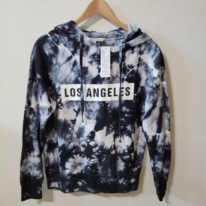 NEW Young Fabulous & Broke Tie Dye Los Angeles Pullover Hoodie